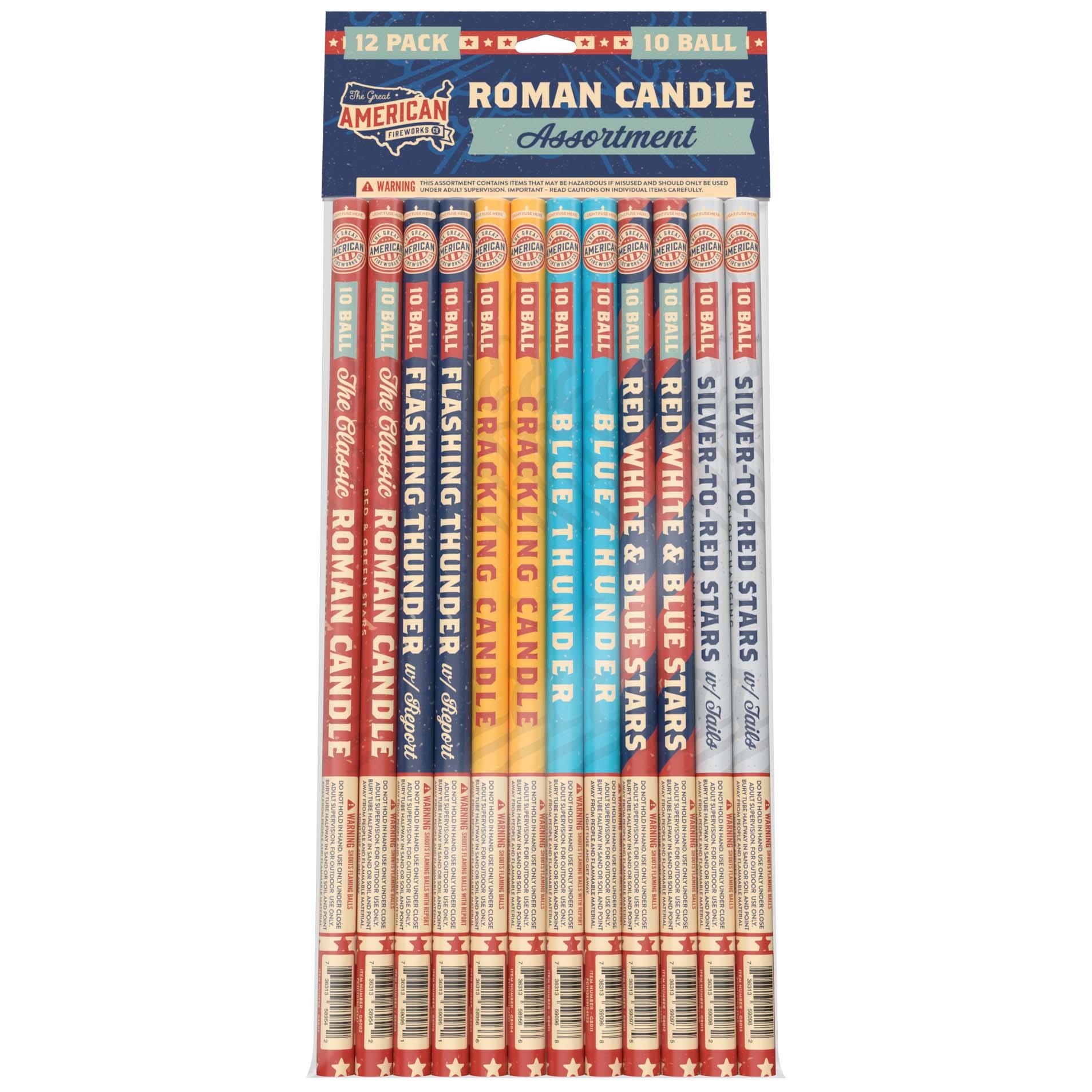 Roman candles fireworks