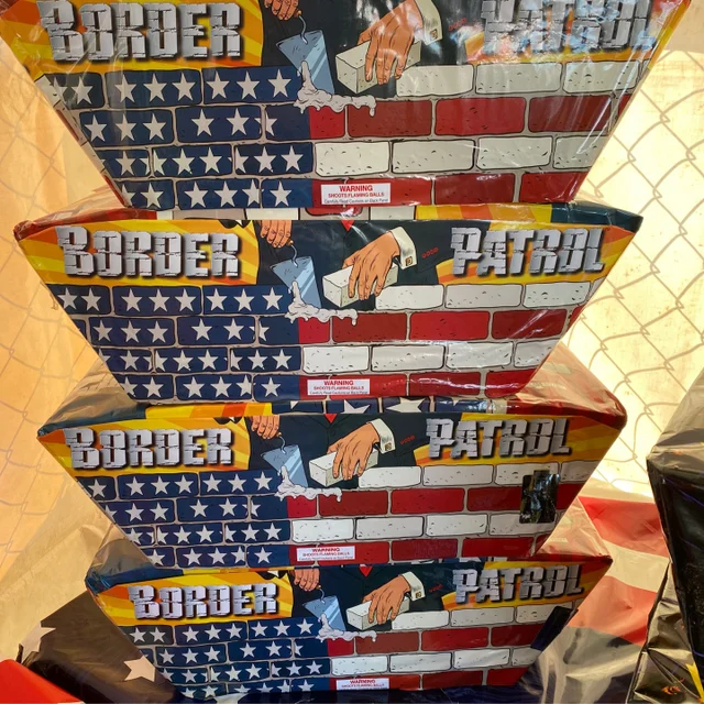 Border Patrol fireworks